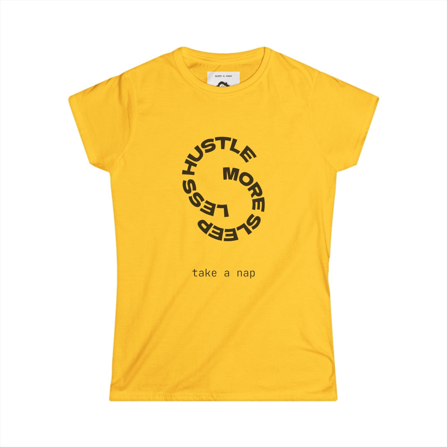 Graphic Tee - Less Hustle More Sleep Women's Softstyle Tee